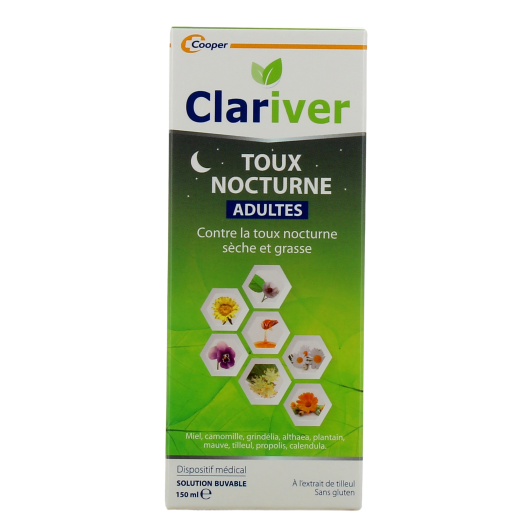 Sirop Toux Nocturne Clariver Adulte ou Enfant