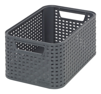 Curver Style opbergmand kunststof antraciet 12,9x19,2x28,2 cm