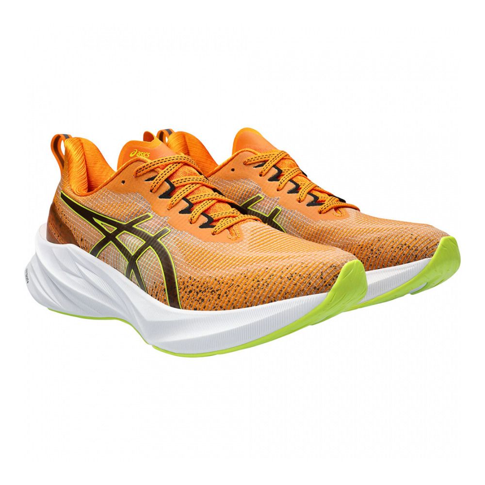 Asics NOVABLAST 3 LE - Chaussures running Homme bright orange/neon lime