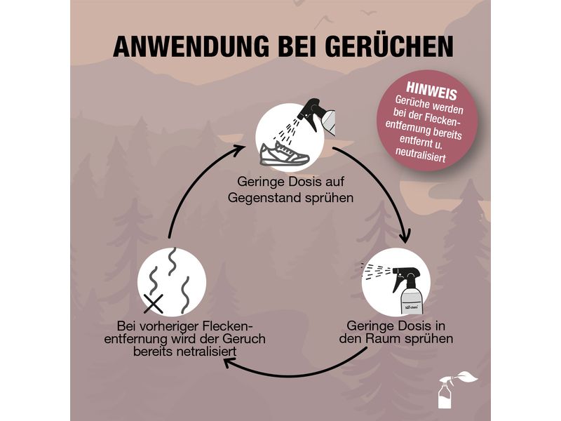 Bio Chem Geruchs- und Fleckenentferner 750 ml Geruchsneutralisierender Fleckenentferner für Sofa, Teppich oder wasserbeständige Böden