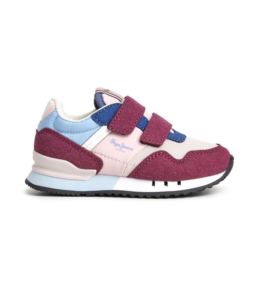Tênis Pepe Jeans London Classic Gk cor bordô
