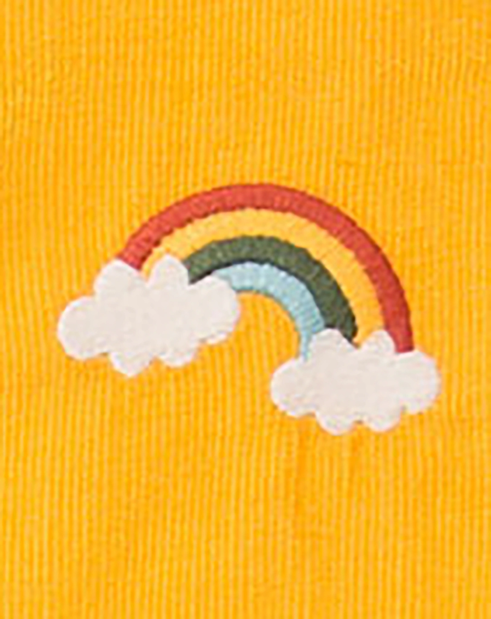 Cord-Latzkleid RAINBOW in gelb