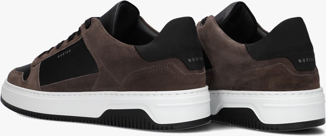 zwarte nubikk lage sneakers basket court heren