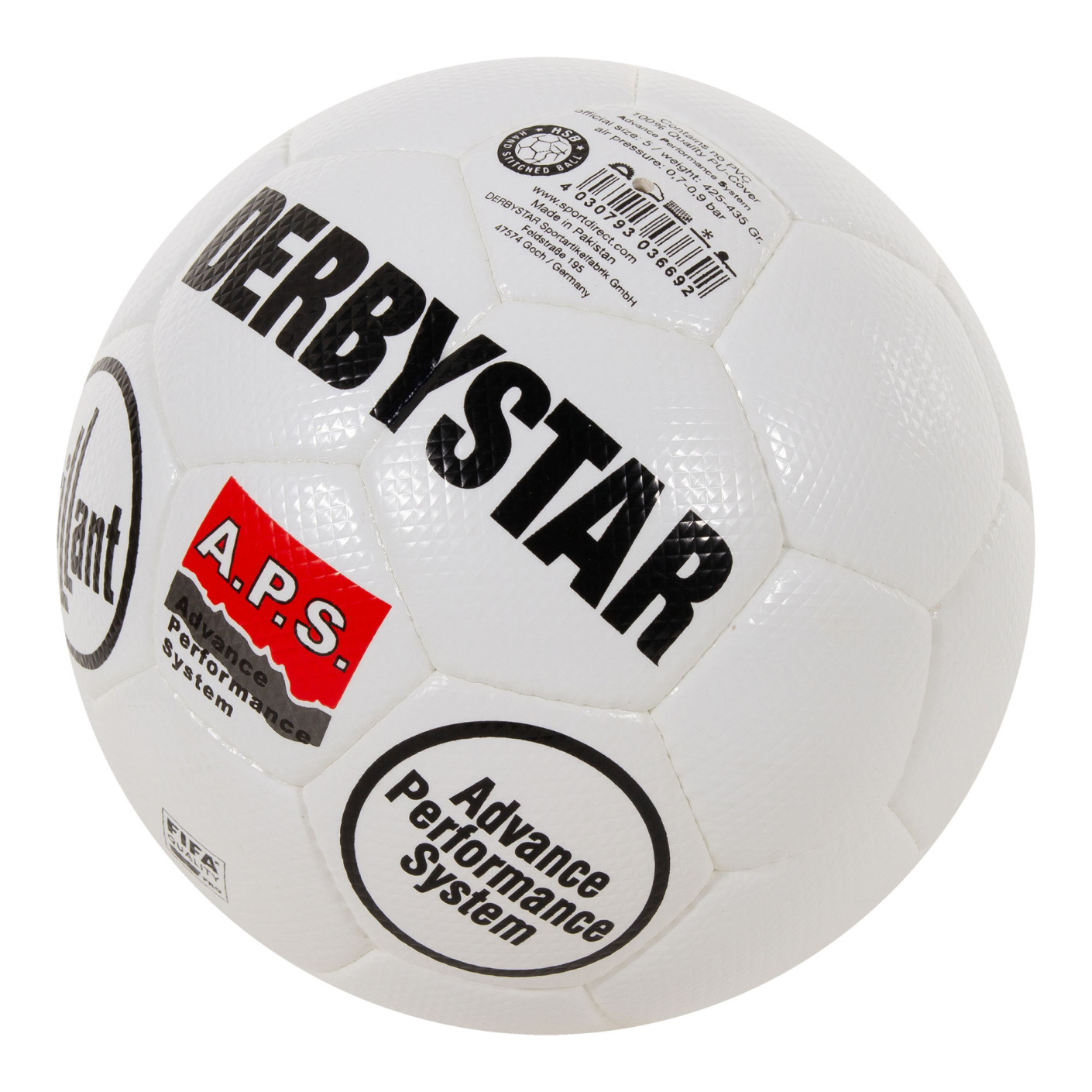 Derbystar Brillant II Voetbal Maat 5 Wit Zwart