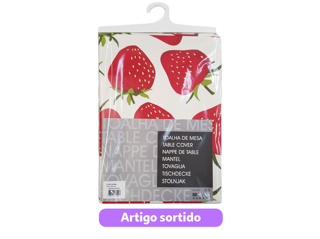 TOALHA DE MESA CAPRI PVC 140X180CM ARTIGO SORTIDO