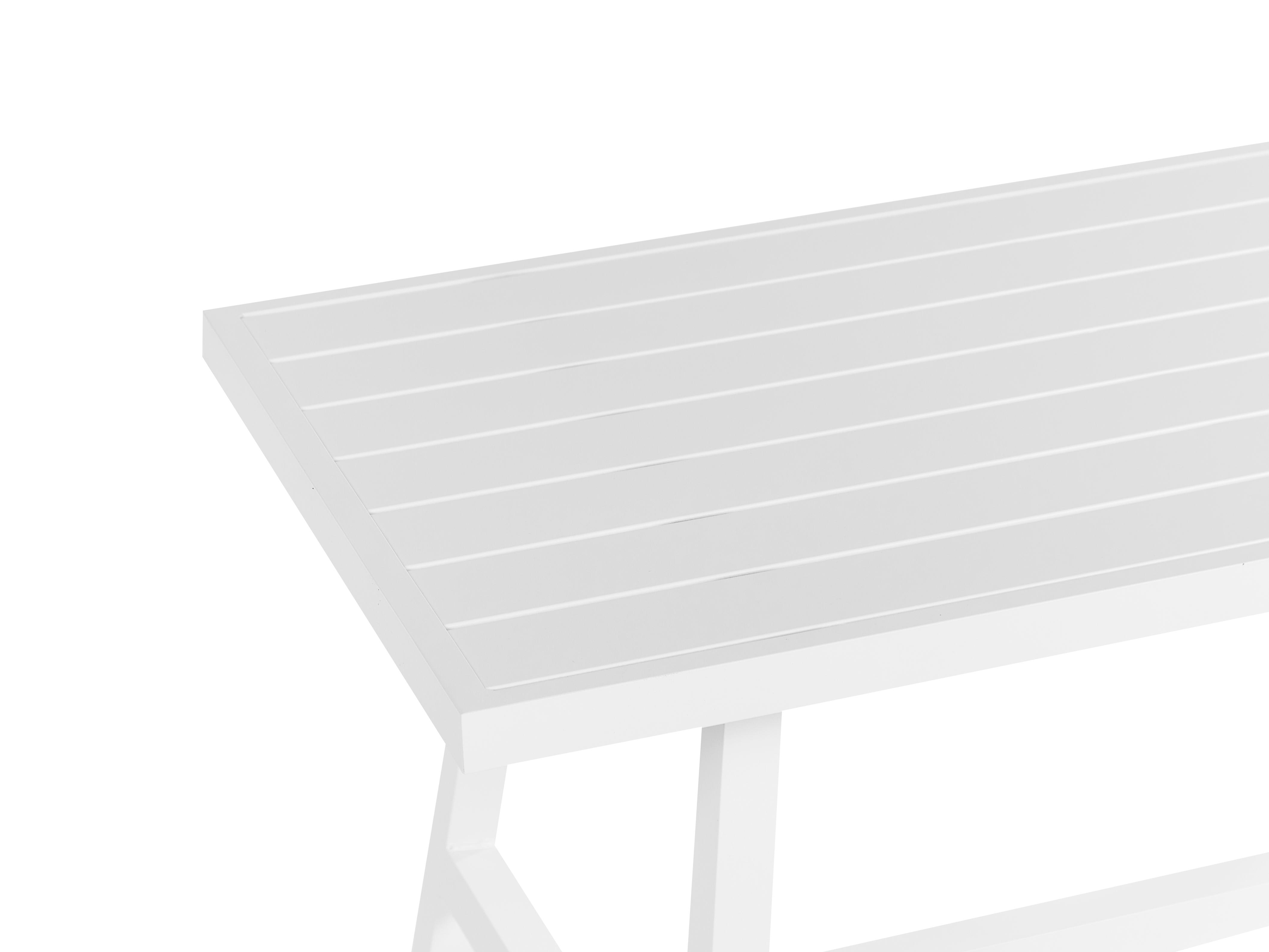 Tuin hoekloungeset met tafel 6-zits CASTELLA/FRATTE linkszijdig Metaal Gebroken wit