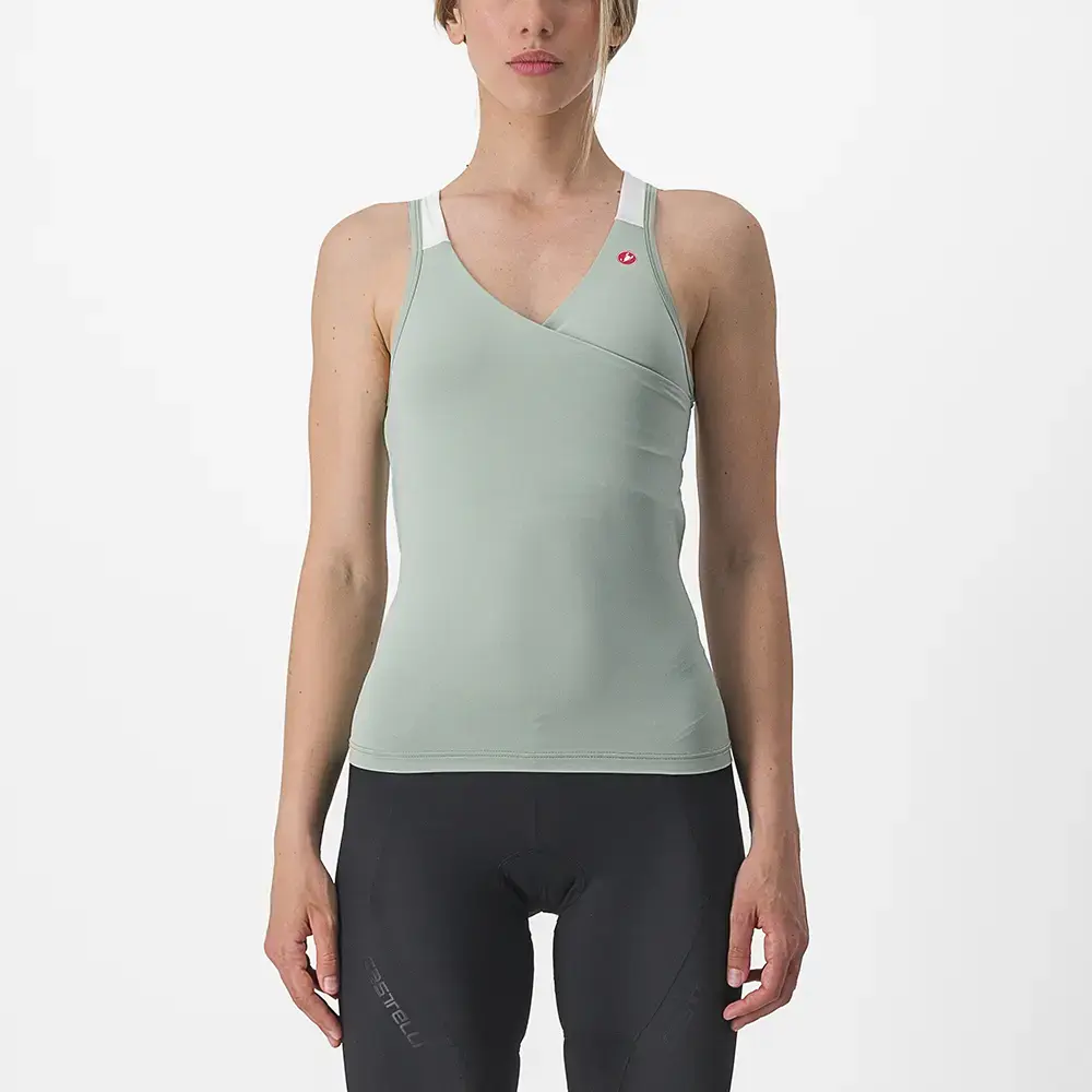 Castelli Solaris Top Groen/Wit Dames
