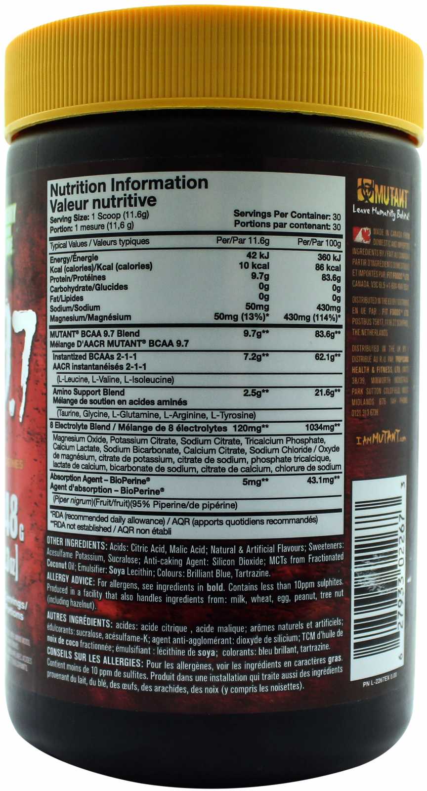 Mutante Mutante BCAA 9,7 348g