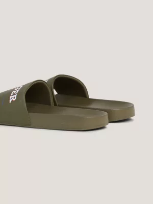 Chinelo de piscina com tira de logotipo