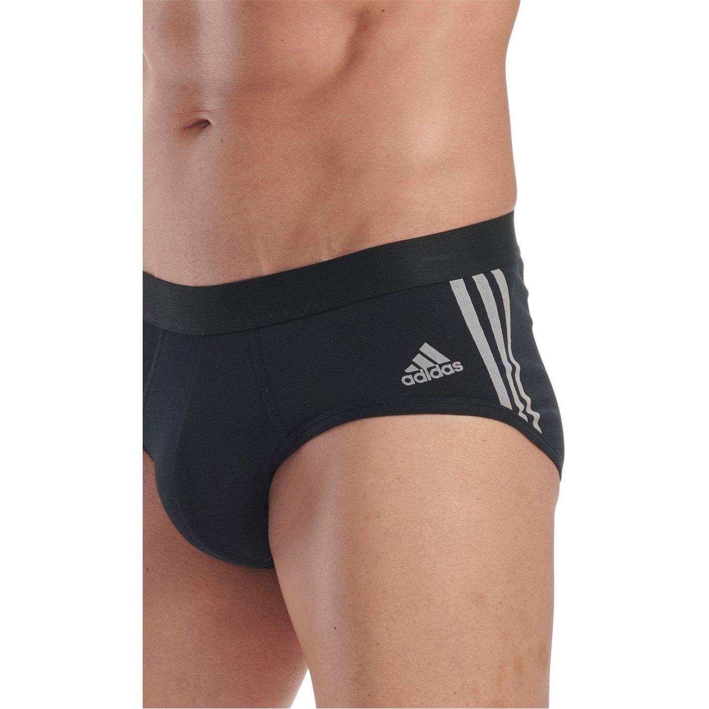 adidas Flex cotton 3 stripe brief 3p