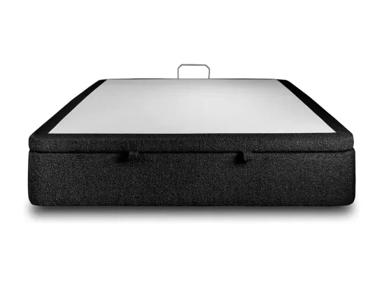 Sommier Coffre Bouclette Noir 140x200 H39cm