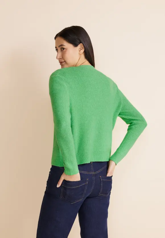 V-Ausschnitt Cardigan - light spring green mel.
