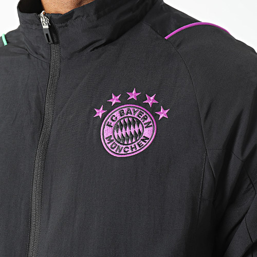 Veste Zippée A Bandes Bayern Munich IB1563 Noir