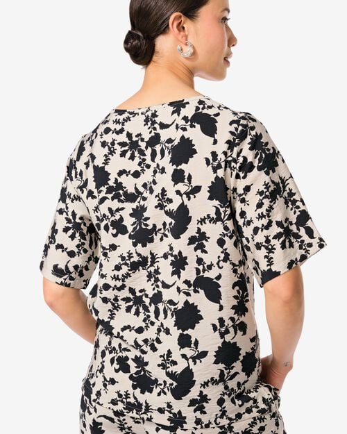 Haut de forme féminin Lara feuilles noir