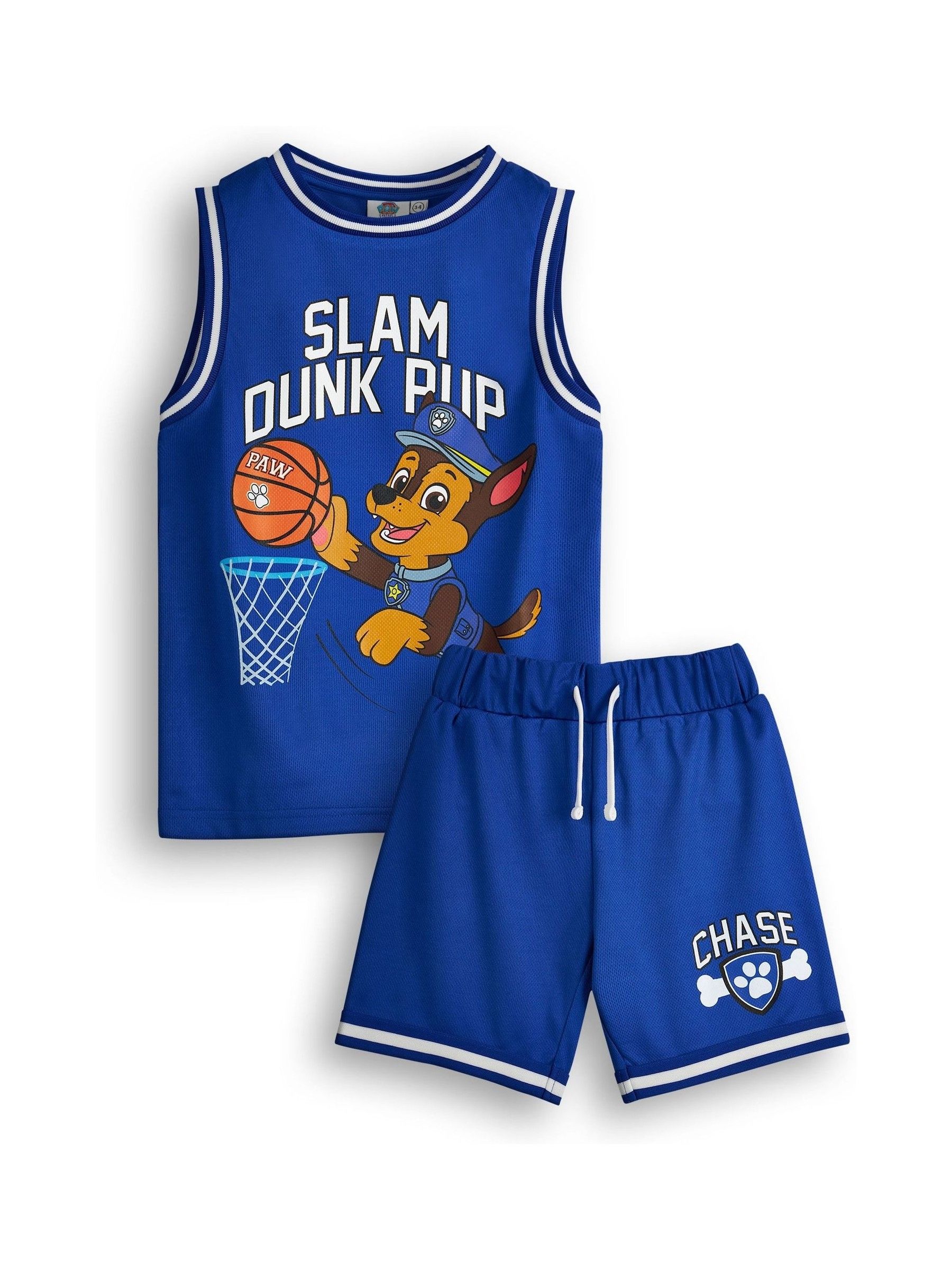 Blauw - Vanilla Underground Paw Patrol Kids Marshall 2 Piece Basketball Set