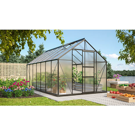 Vitavia Merkur 11500 drivhus inkl. sokkel - sort