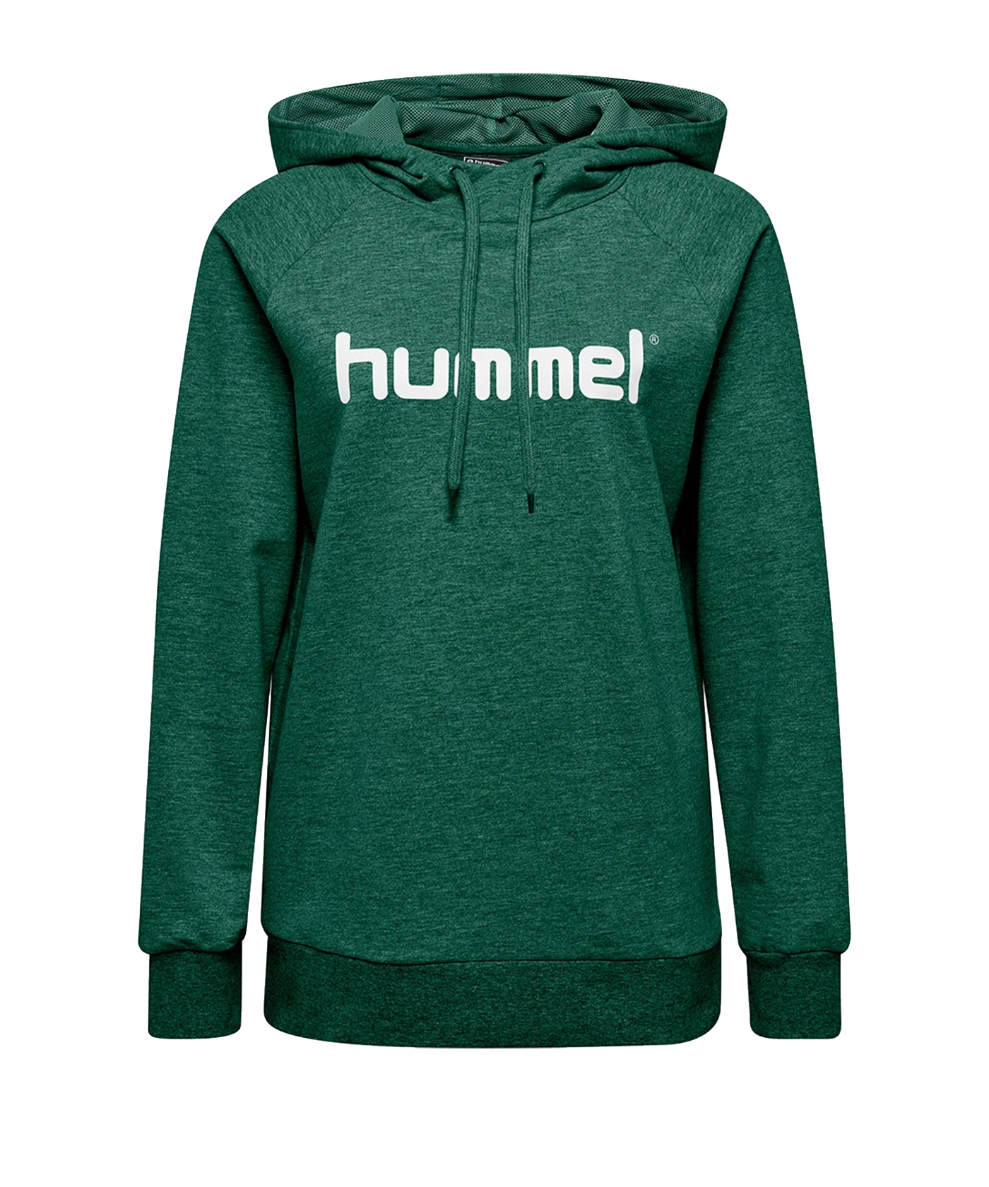 Hummel Cotton Logo Hoody Damen Grün F6140