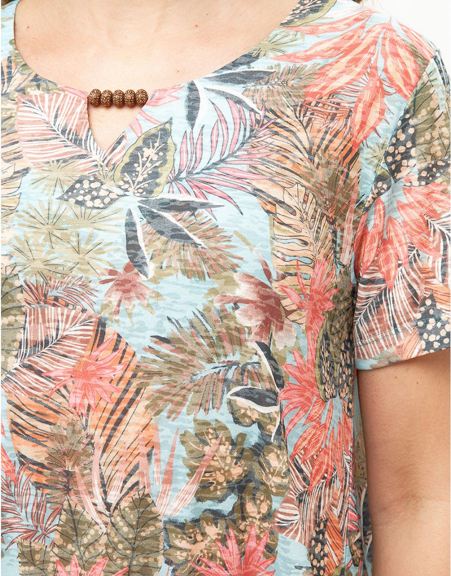 T-shirt tropiques lagon