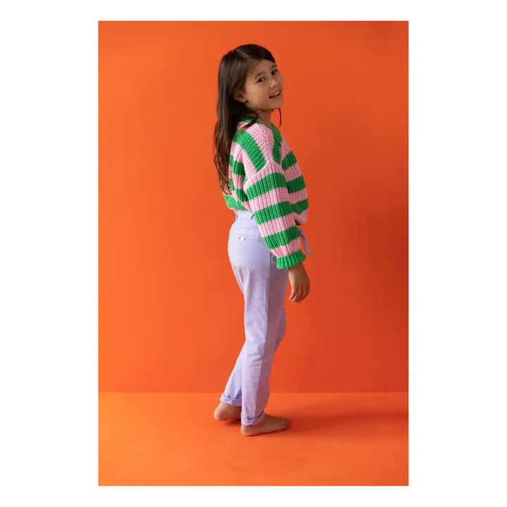Yuki Pantalon Chino Coton Bio | Lilas