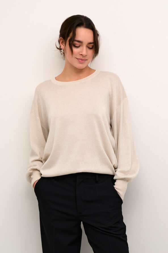 Kaffe KAregina O-neck Knit Sand dollar