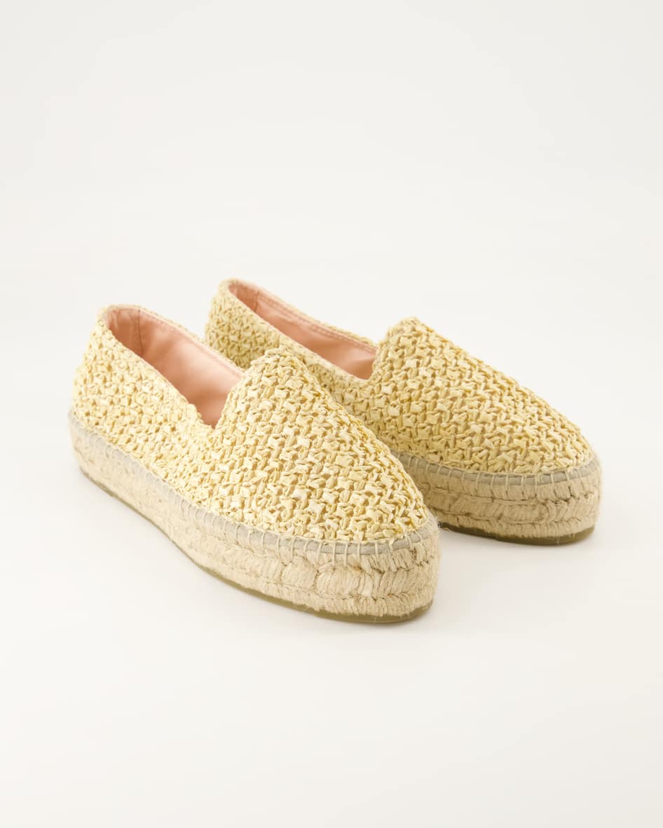 Manebi Yucatan Espadrilles in Beige
