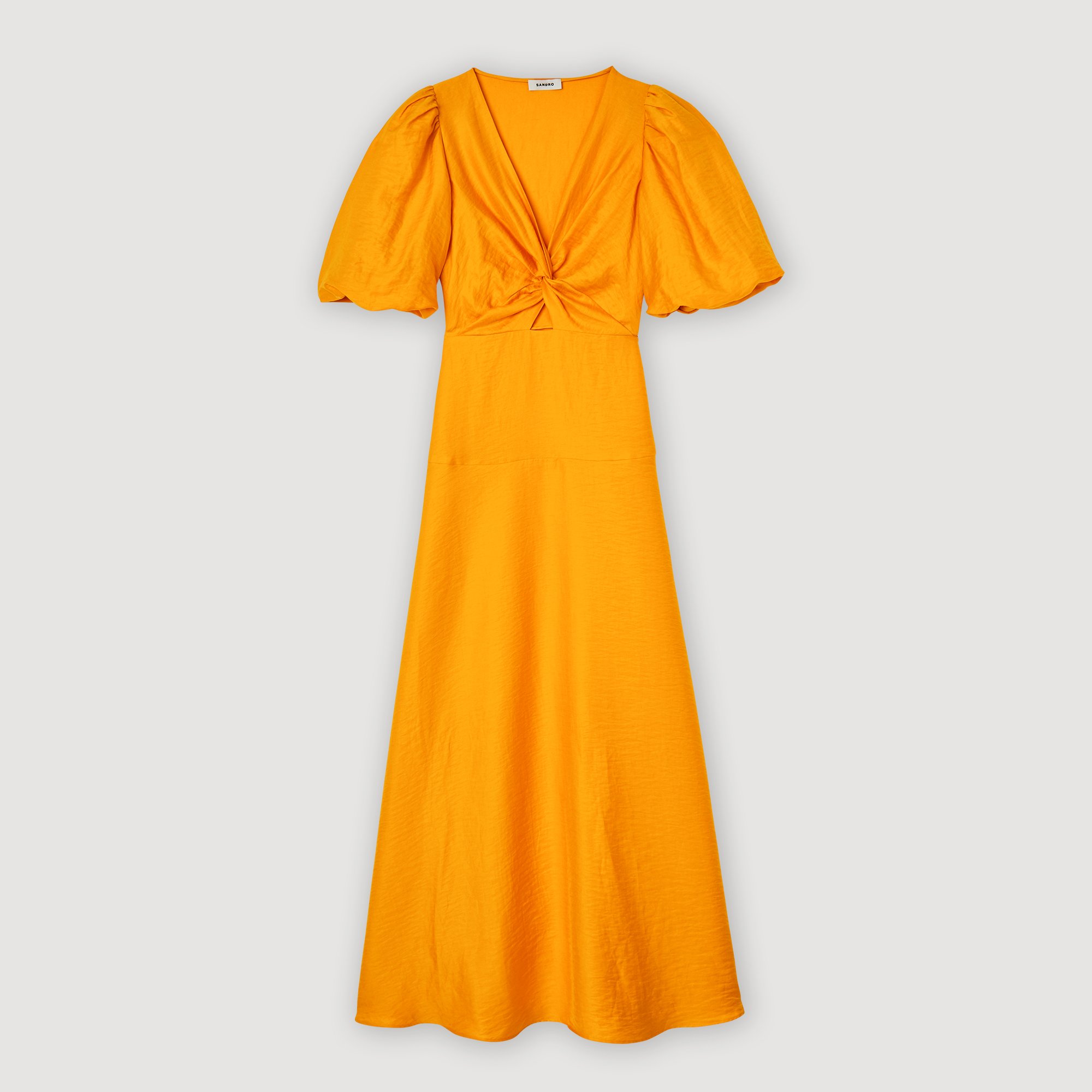Robe longue manches courtes