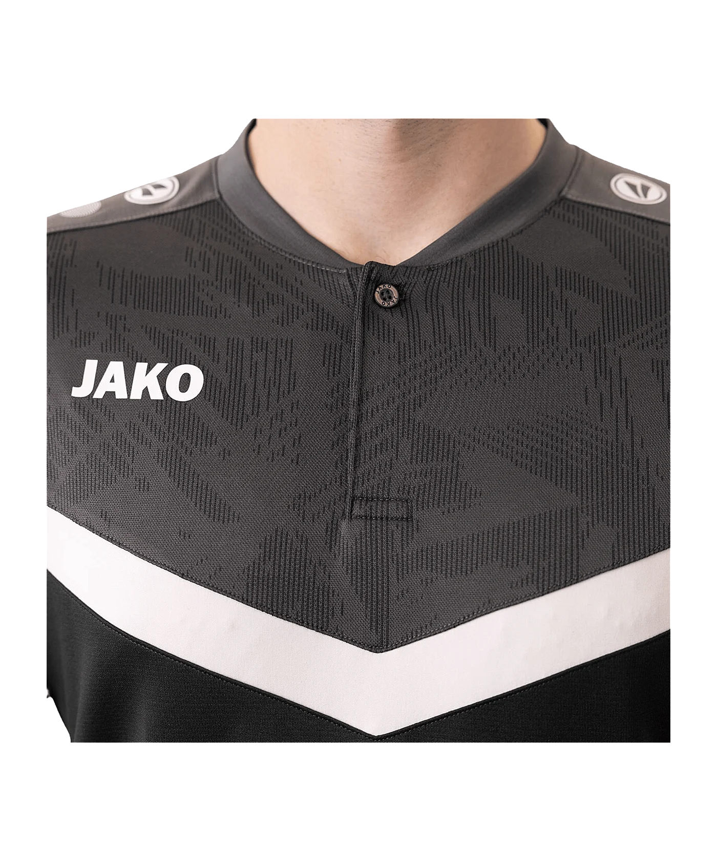 JAKO Iconic Poloshirt Schwarz F801