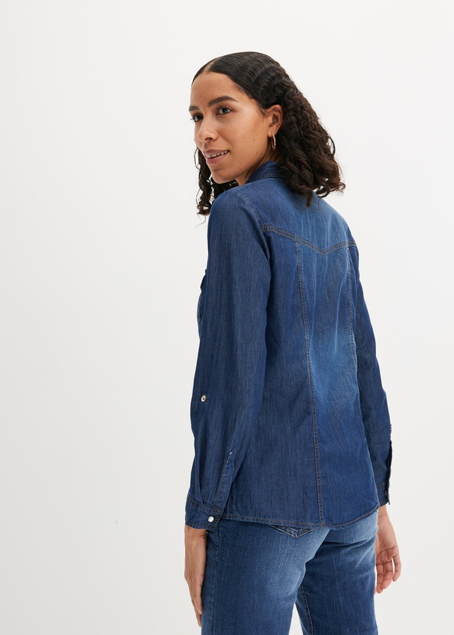 bonprix Jeansbluse , Jeanshemd