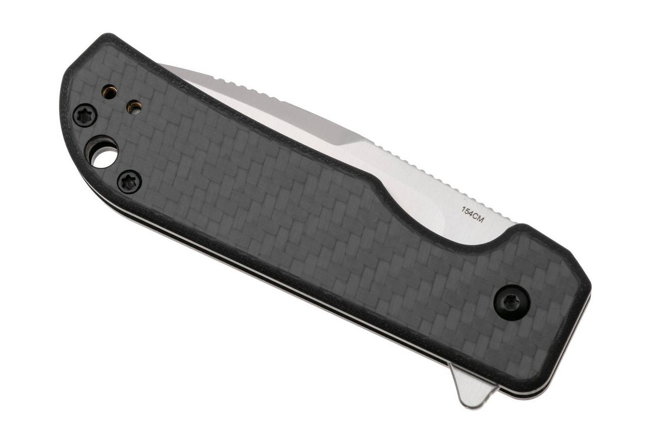 Kizer Vanguard Nice Guy V3011C1 Satin 154CM, Black Carbon, zakmes, Azo design