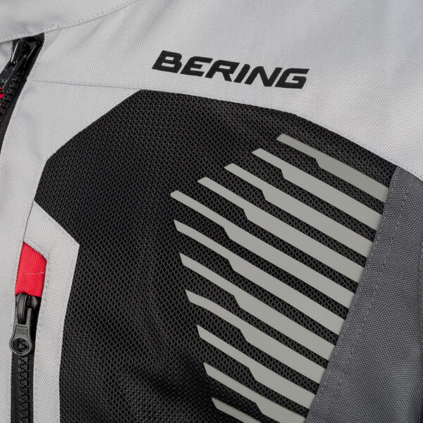 Bering - Blouson Bakundu Gris Clair / Noir / Rouge