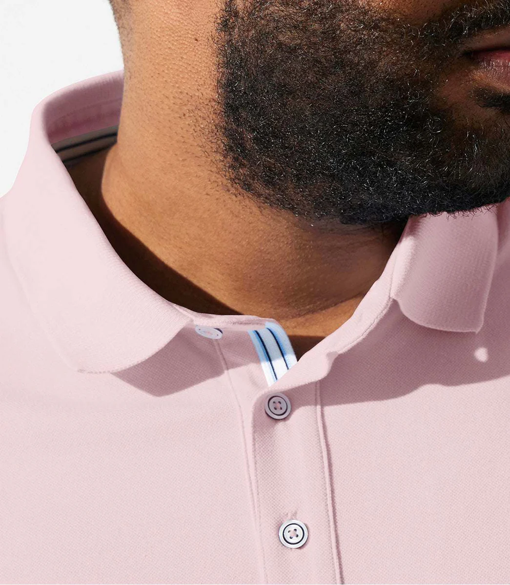Polo uni rose GREGORBT