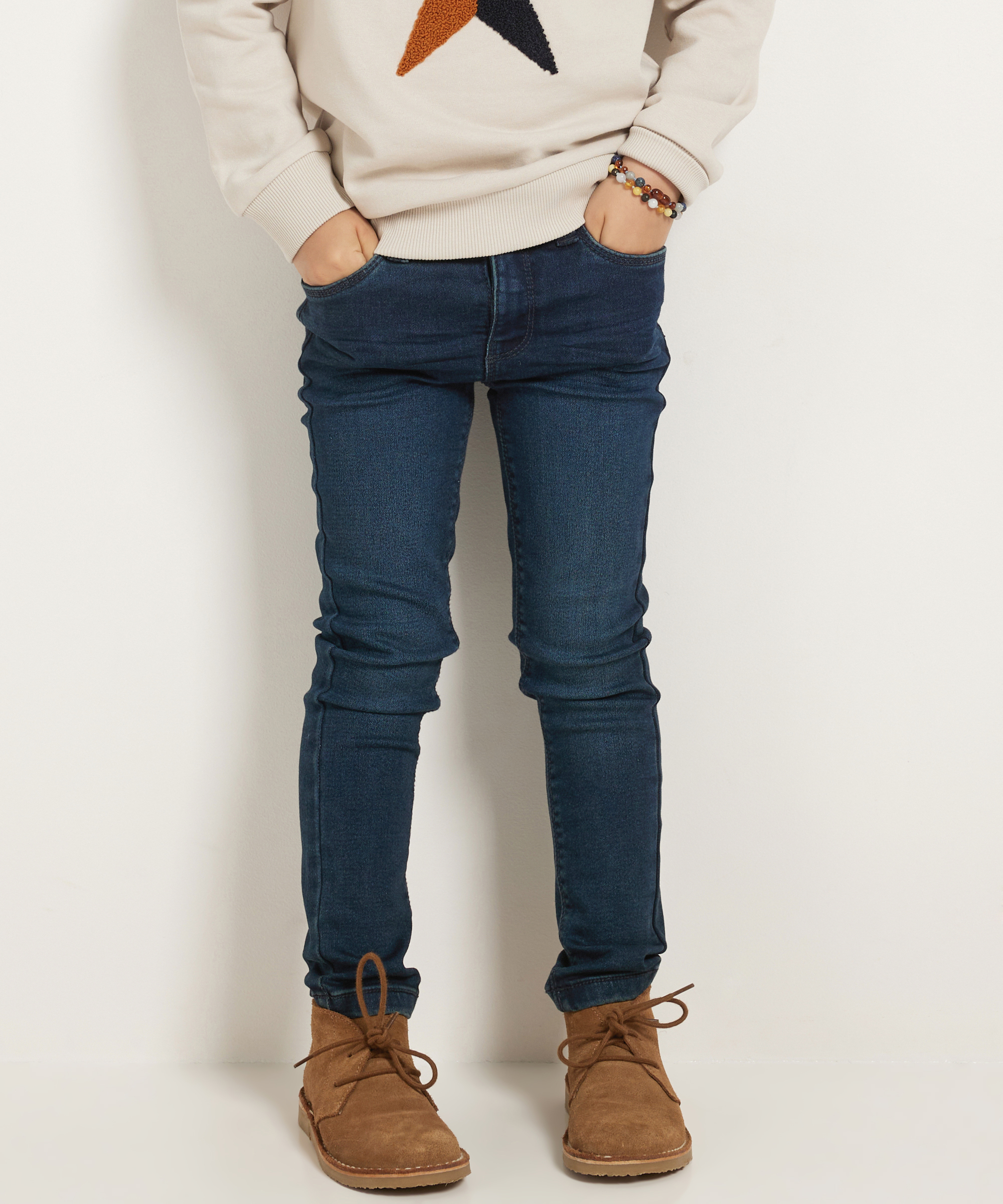 skinny fit jogg jeans - donker