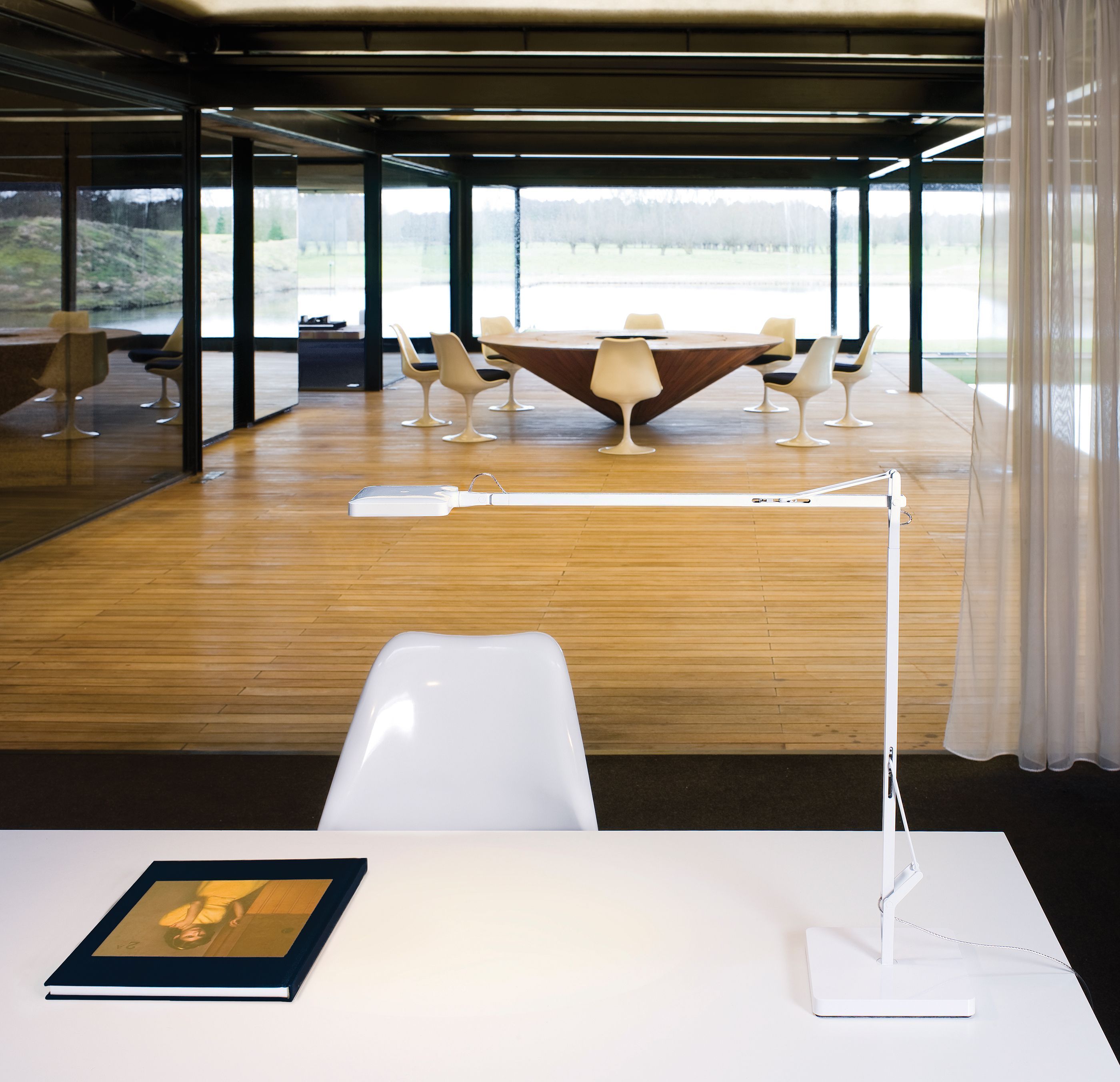 Kelvin bureaulamp LED grijs