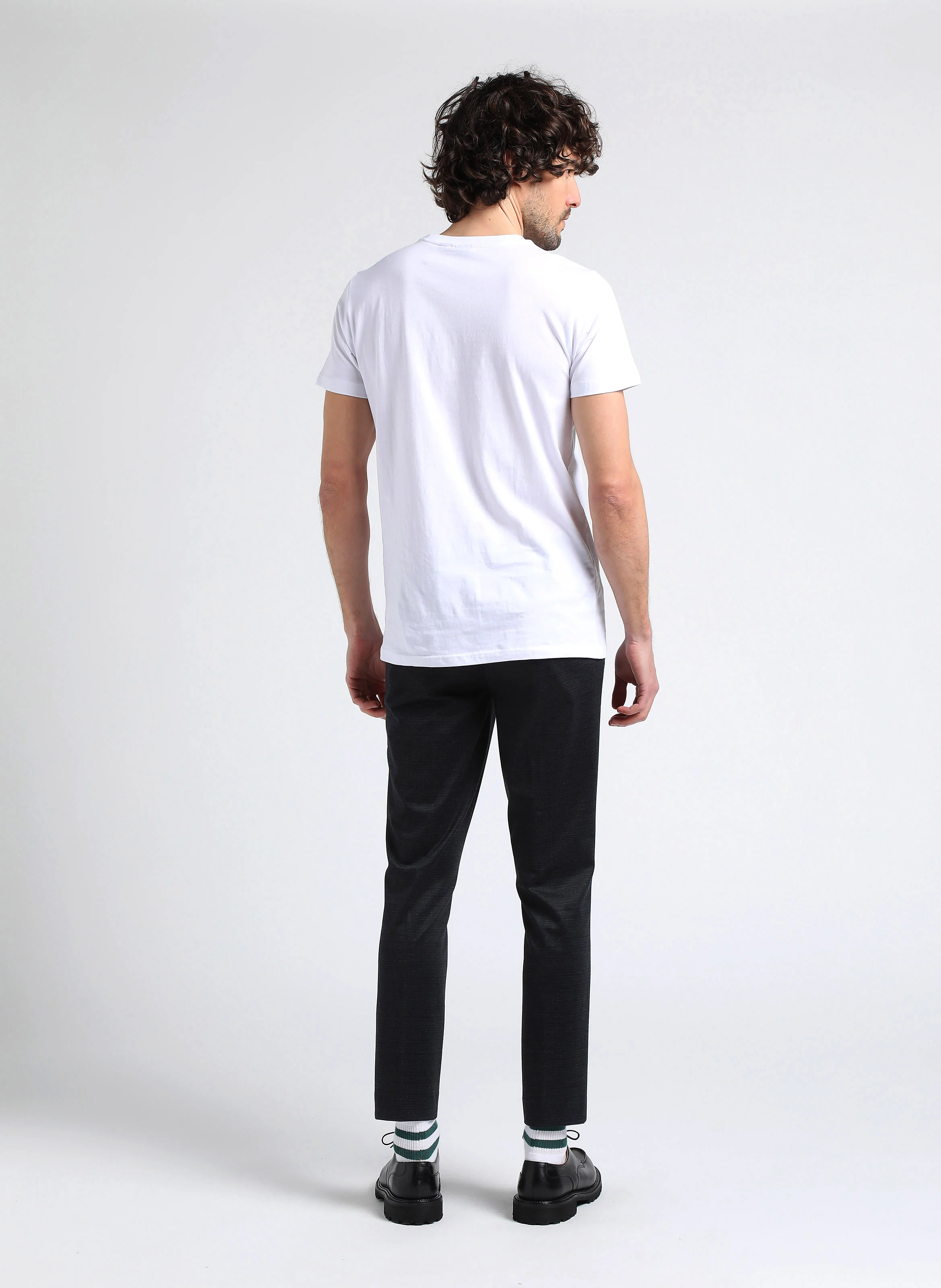 PAIA - Tee-shirt à col rond avec logo contrasté en coton| Blanc