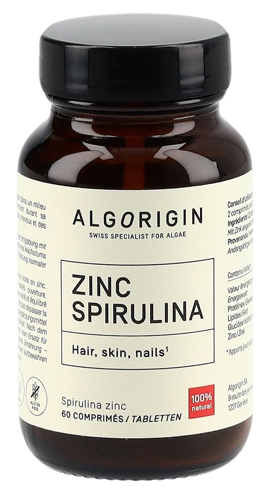 ALGORIGIN Spirulina Zink Tabl (n) Glasfl 60 Stk