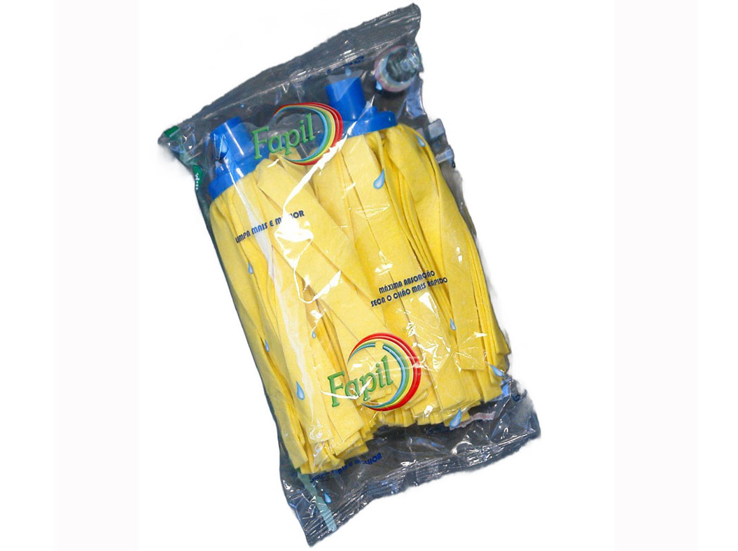 CONJUNTO DE 2 RECARGAS ESFREGONA FAPIL TIRAS AMARELAS 26CM