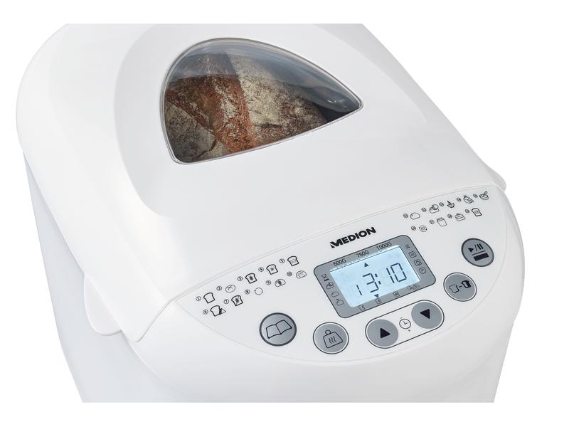 Medion Brotbackmaschine MD 11011 1000 g Brotbackautomat mit 19 Backprogrammen
