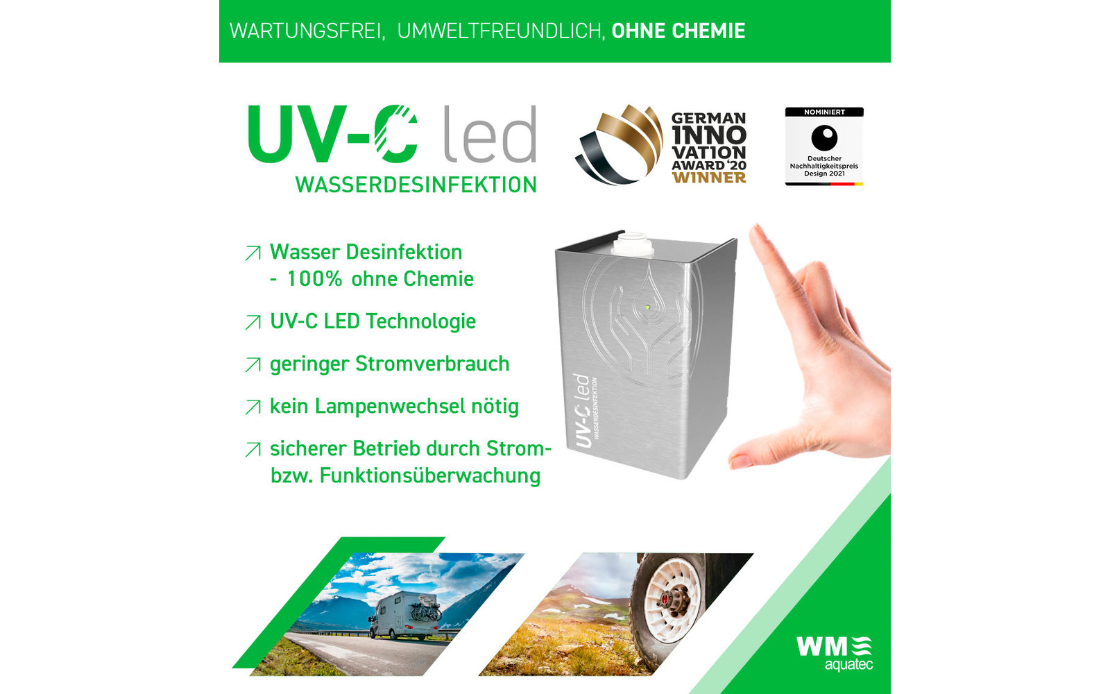 WM Aquatec UV-C LED Trinkwasser-Desinfektionsgerät
