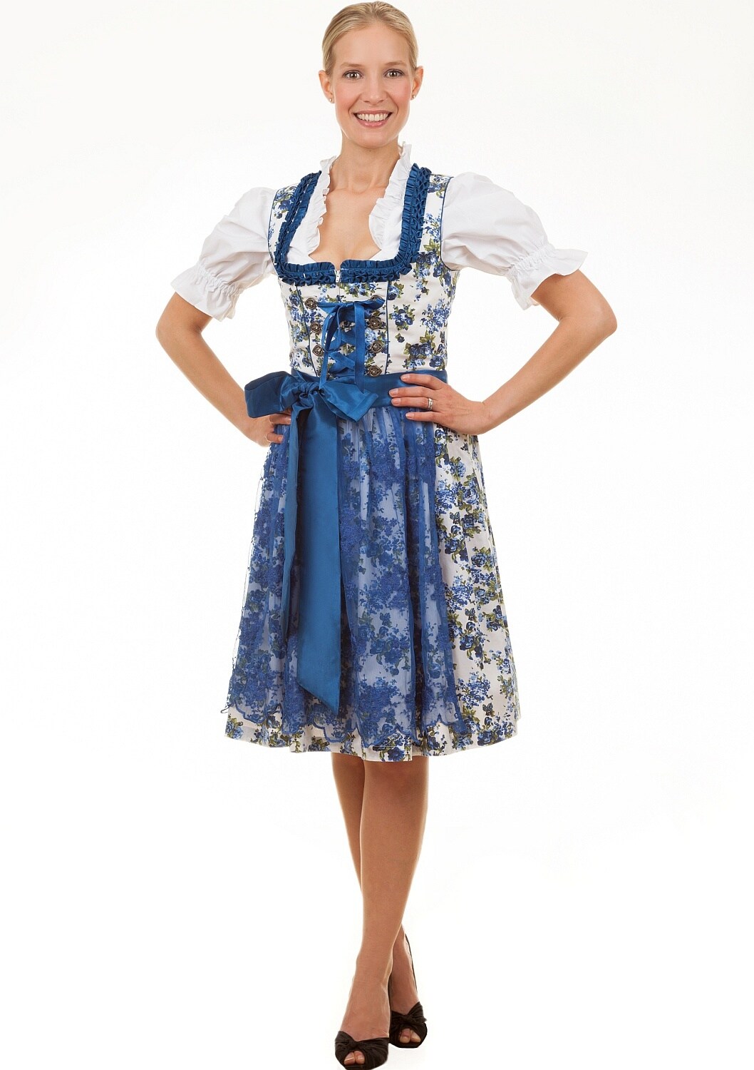 Midi Dirndl 2-teilig Estefania Blumen