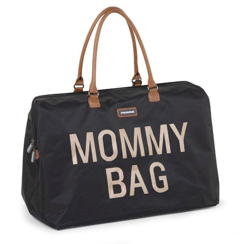 Sac à langer Mommy Bag - Noir/Or - Ecru