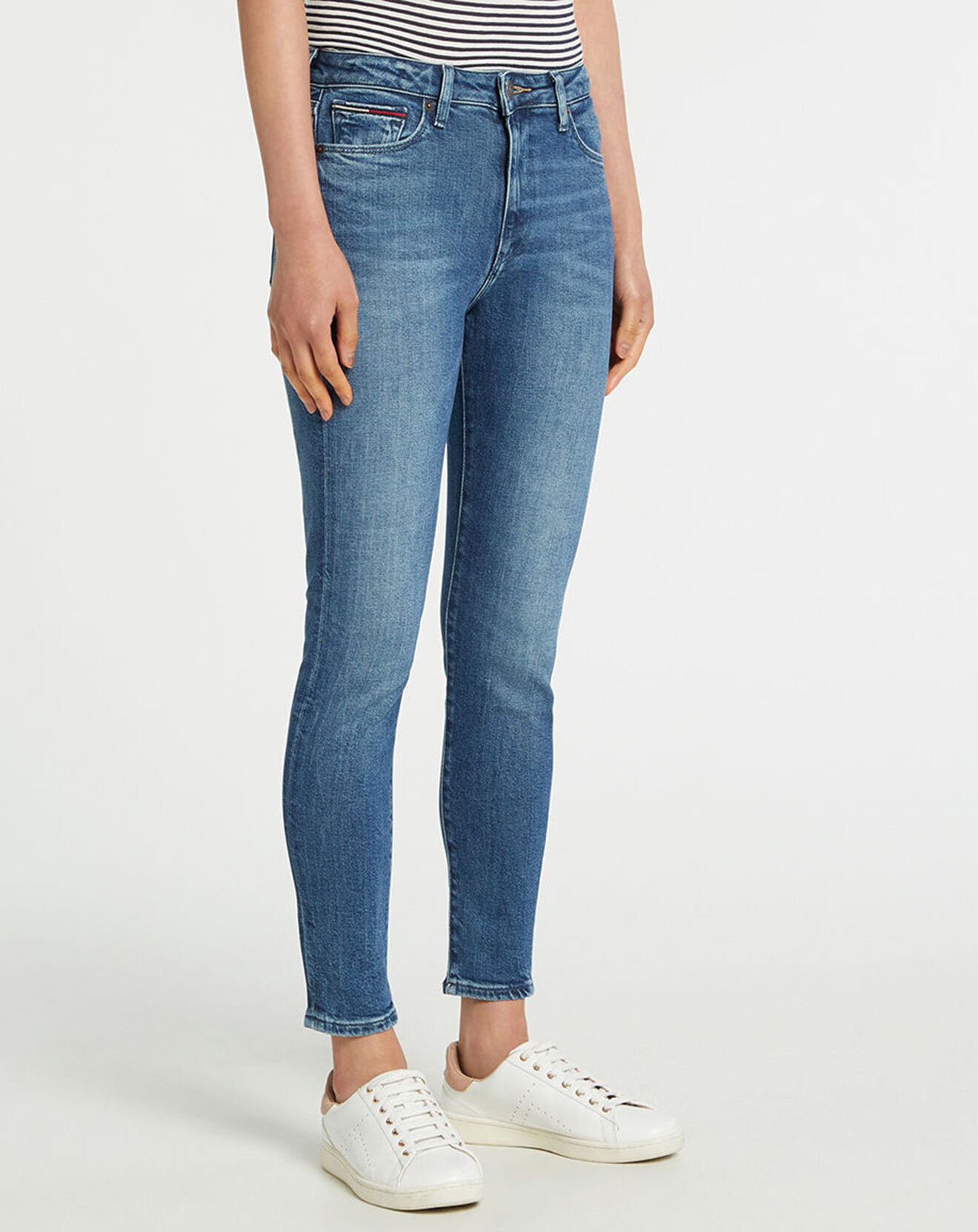 Tommy Jeans Jean Skinny Sylvia bleu délavé