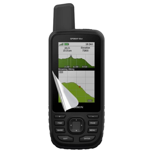 2-Pak Skærmbeskytter PET film Garmin GPSMAP 66st