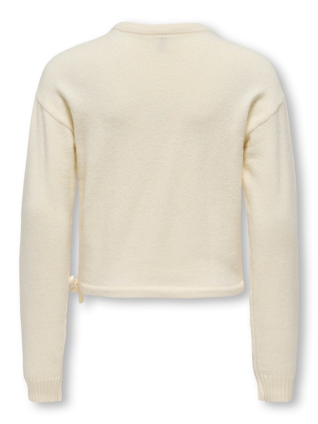 KIDS ONLY Strickpullover »KOGKATIA LS TEXT O-NECK CP KNT«