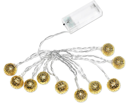 Lafiora LED lichtsnoer, kerstverlichting, 10-pack, 135 cm, warm wit