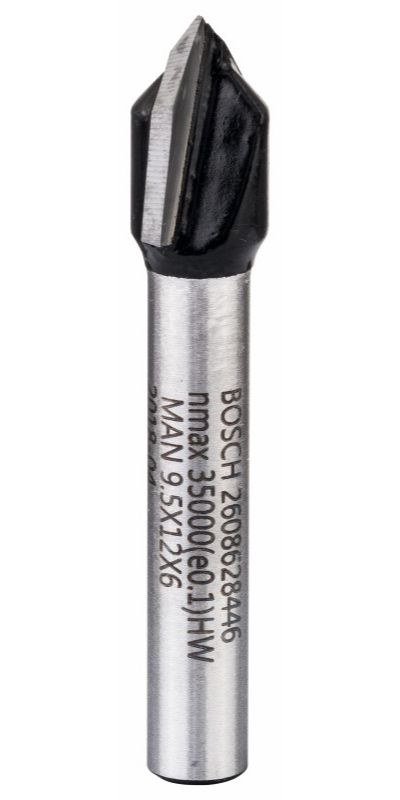 Bosch 2608628446 V-Vingerfrees 2-SN HM 9,5x6 90°