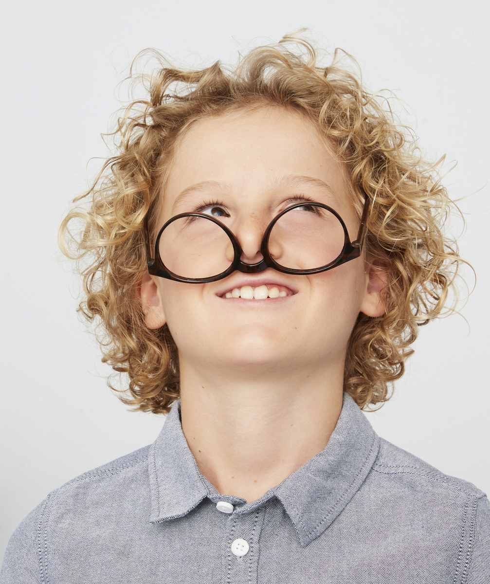 LUNETTES ANTI LUMIÈRE BLEUE MARRON AVEC ÉCAILLES GARÇON