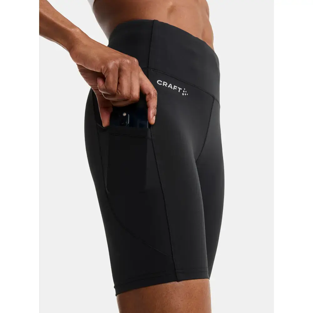 Craft ADV Essence Hardloopbroek Kort Zwart Dames