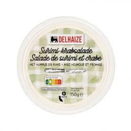 Delhaize Surimi salade met hummus en kaas (voor uw eigen risico, geen restitutie mogelijk)