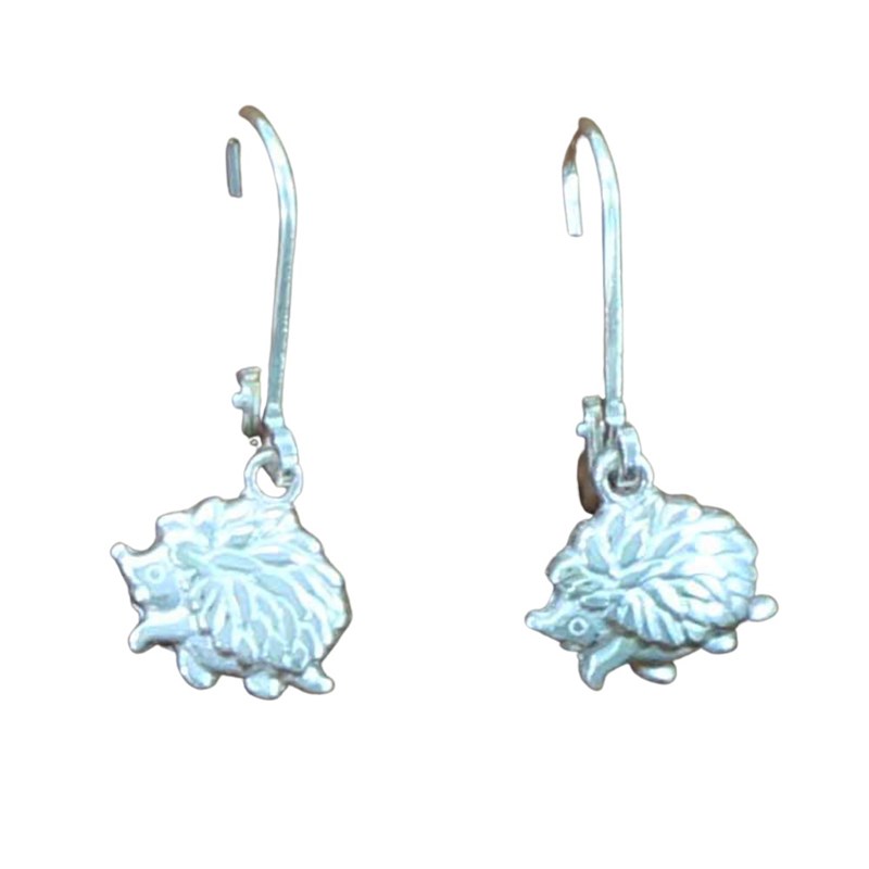 Boucles d'oreilles dormeuses hérisson ou Niglo - Argent massif 925