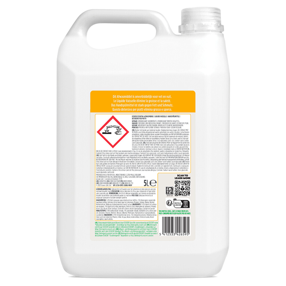 Ecover Afwasmiddel Essential Citroen5 liter